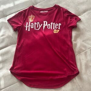 Harry Potter Gryffindor Athletic Style Tee Crew Neck Tee